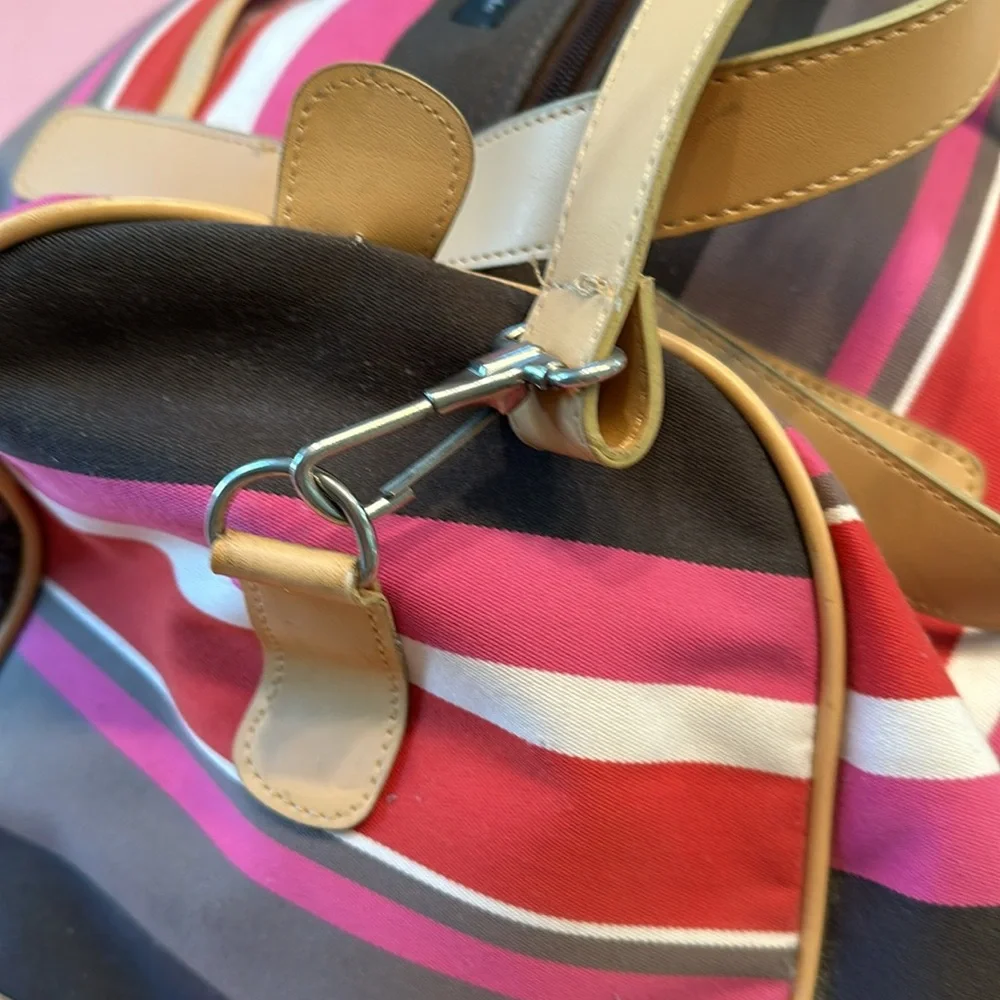 Kate Spade Canvas Multicolor Extra Large Travel Bag.
